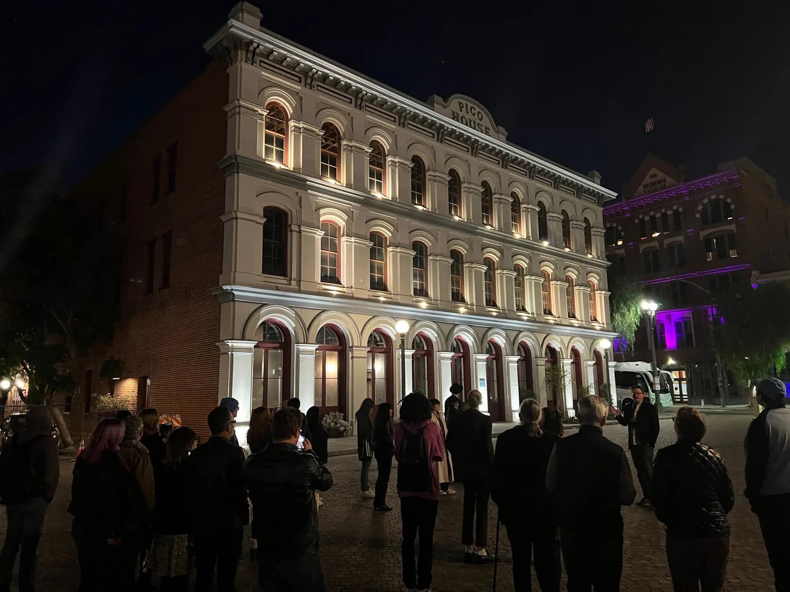 The historic Pico House on Olvera Street