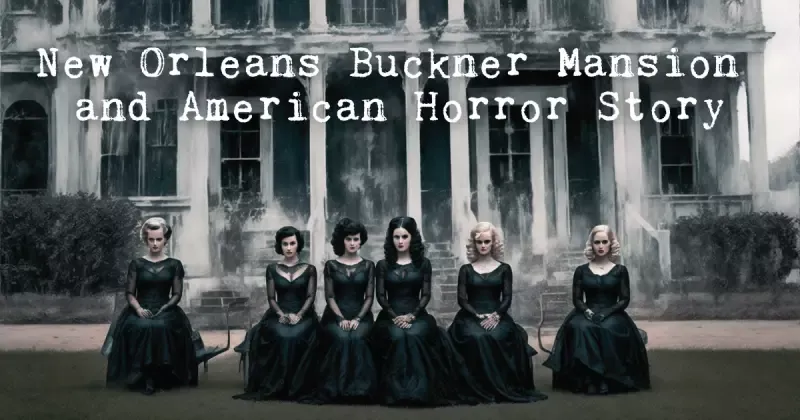 A group of women in black dresses are sitting in front of a building.