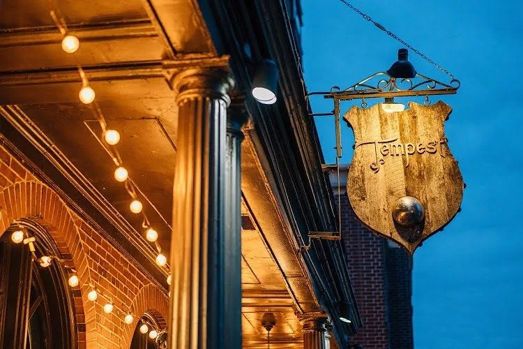 Tempest Oyster Bar sign in Madison, Wisconsin